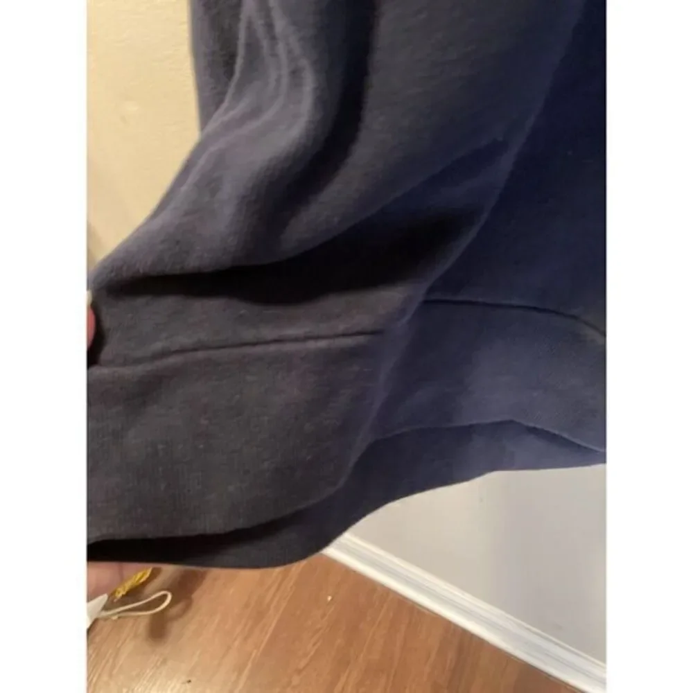 Polo Ralph Lauren Sweater 2XLT Navy Blue Suede Elbow Heavyweight Big &‎ Tall